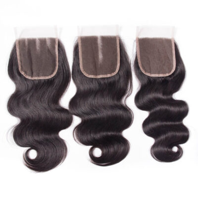 Evanhair Body Wave Hair 5x5 Lace Closure Free Part – 100% Human Hair, Pre-Plucked & Natural Look