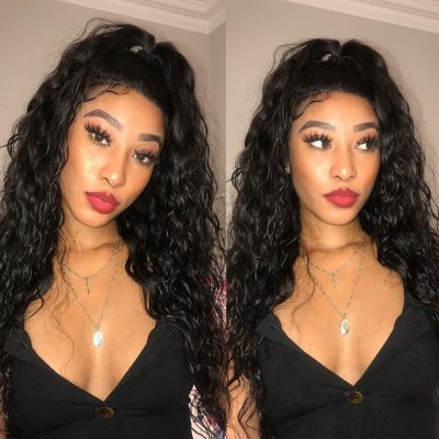 Evanhair 13×4 Lace Front Water Wave Wig – 100% Human Hair Natural Look