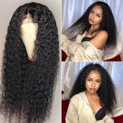 Evanhair 360 Lace Front Curly Hair Wig – 100% Human Hair Natural Look