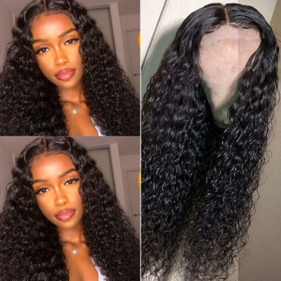 Evanhair 360 Lace Front Deep Wave Wig – 100% Human Hair Natural Look