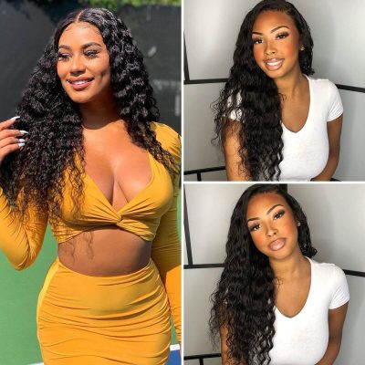 Evanhair 360 Lace Front Loose Deep Wave Wig – 100% Human Hair Natural Look