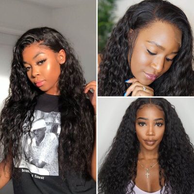 Evanhair 360 Lace Front Water Wave Wig – 100% Human Hair Natural Look