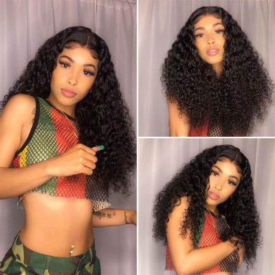 Evanhair Full Lace Deep Wave Wig – 100% Human Hair Natural Look