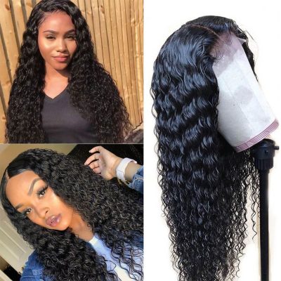 Evanhair Full Lace Deep Wave Wig – 100% Human Hair Natural Look