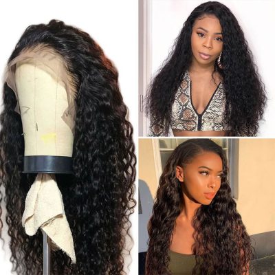 Evanhair Full Lace Water Wave Wig – 100% Human Hair Natural Look