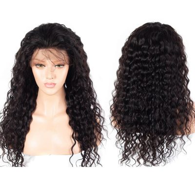 Evanhair Full Lace Deep Wave Wig – 100% Human Hair Natural Look