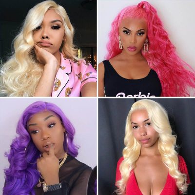 613 Blonde Body Wave Wig 100% Virgin Human Hair 180% Density Lace Front for Women - Image 6