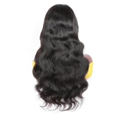 U Part Body Wave Wig Human Hair Glueless Machine Made 180% Density Natural Look - Image 4