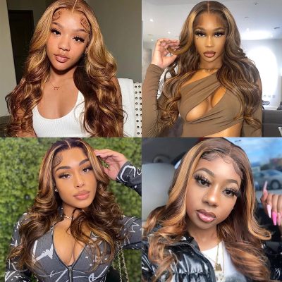 Highlight Honey Blonde Body Wave 3 Bundles 100% Human Hair Weave - Image 6