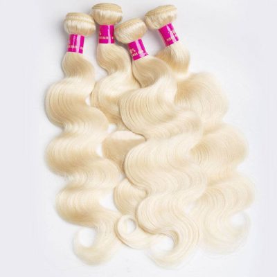 613 Blonde Body Wave 3 Bundles 100% Virgin Human Hair Bundles - Image 4