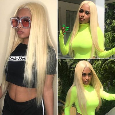 613 Blonde Straight Hair 3 Bundles 100% Virgin Human Hair Bundles - Image 5